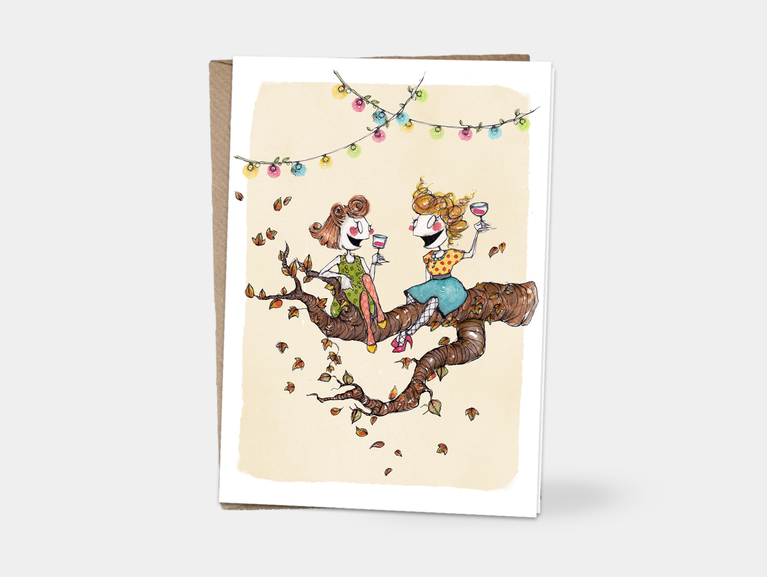 Card - Champagne friends