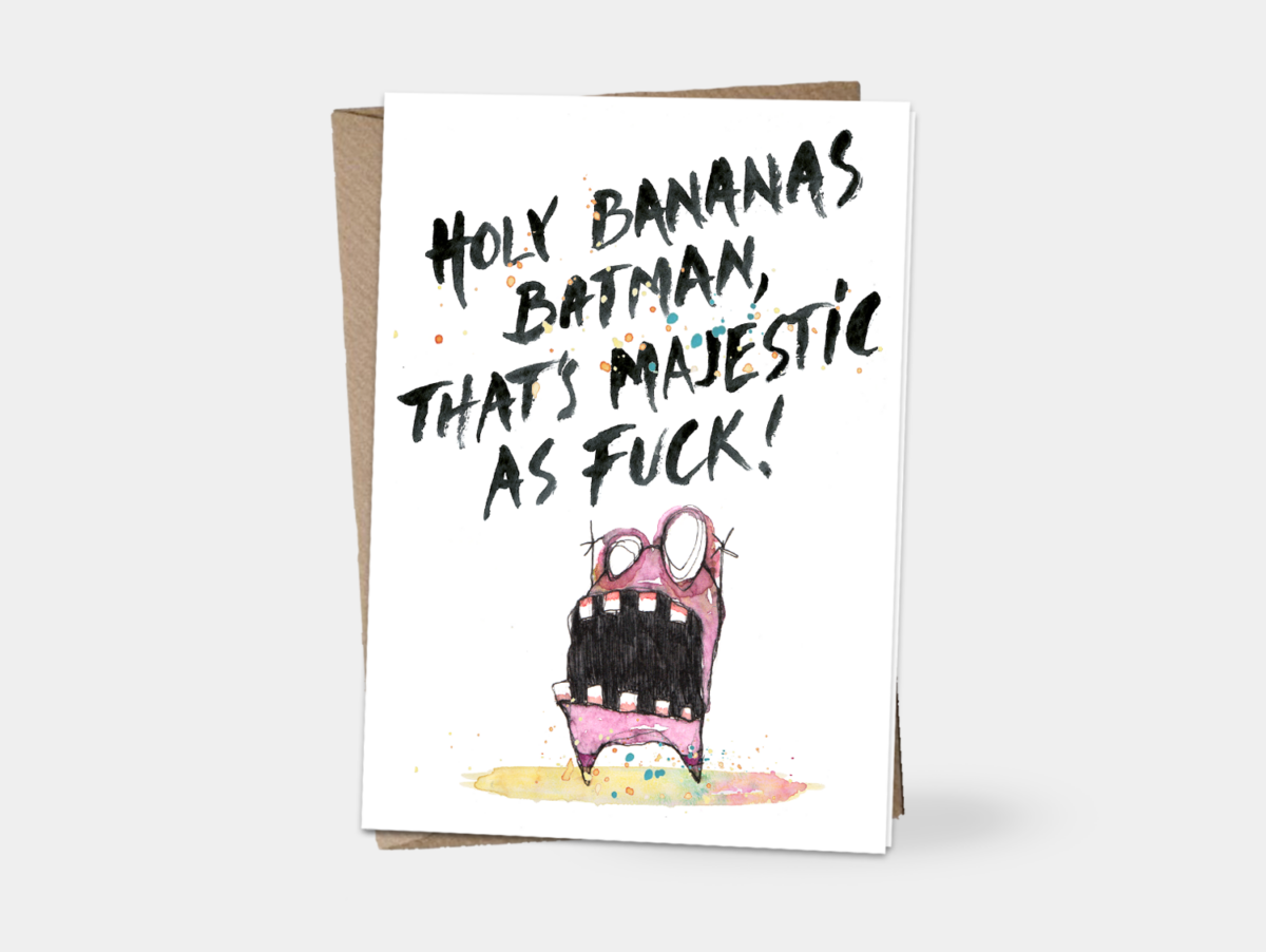 Card - Holy bananas