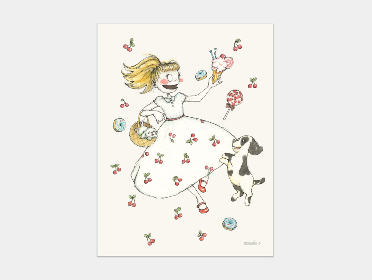 Print 18x24cm – Cherries Galore