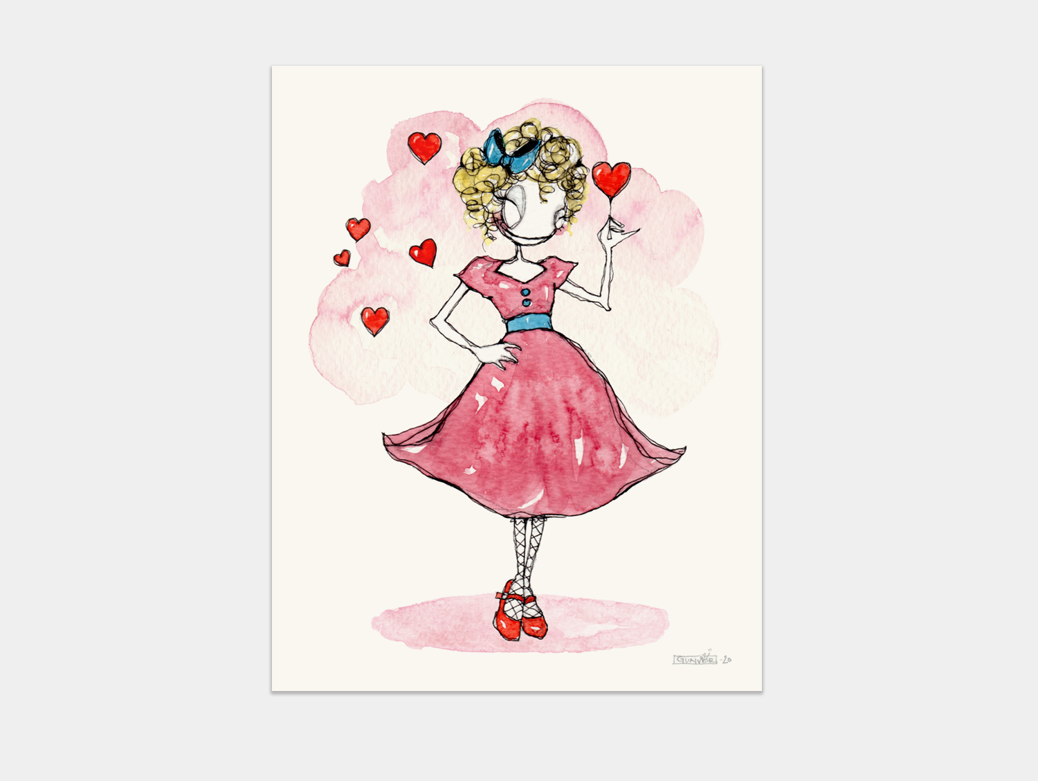 Print 13x18cm - Be my valentine