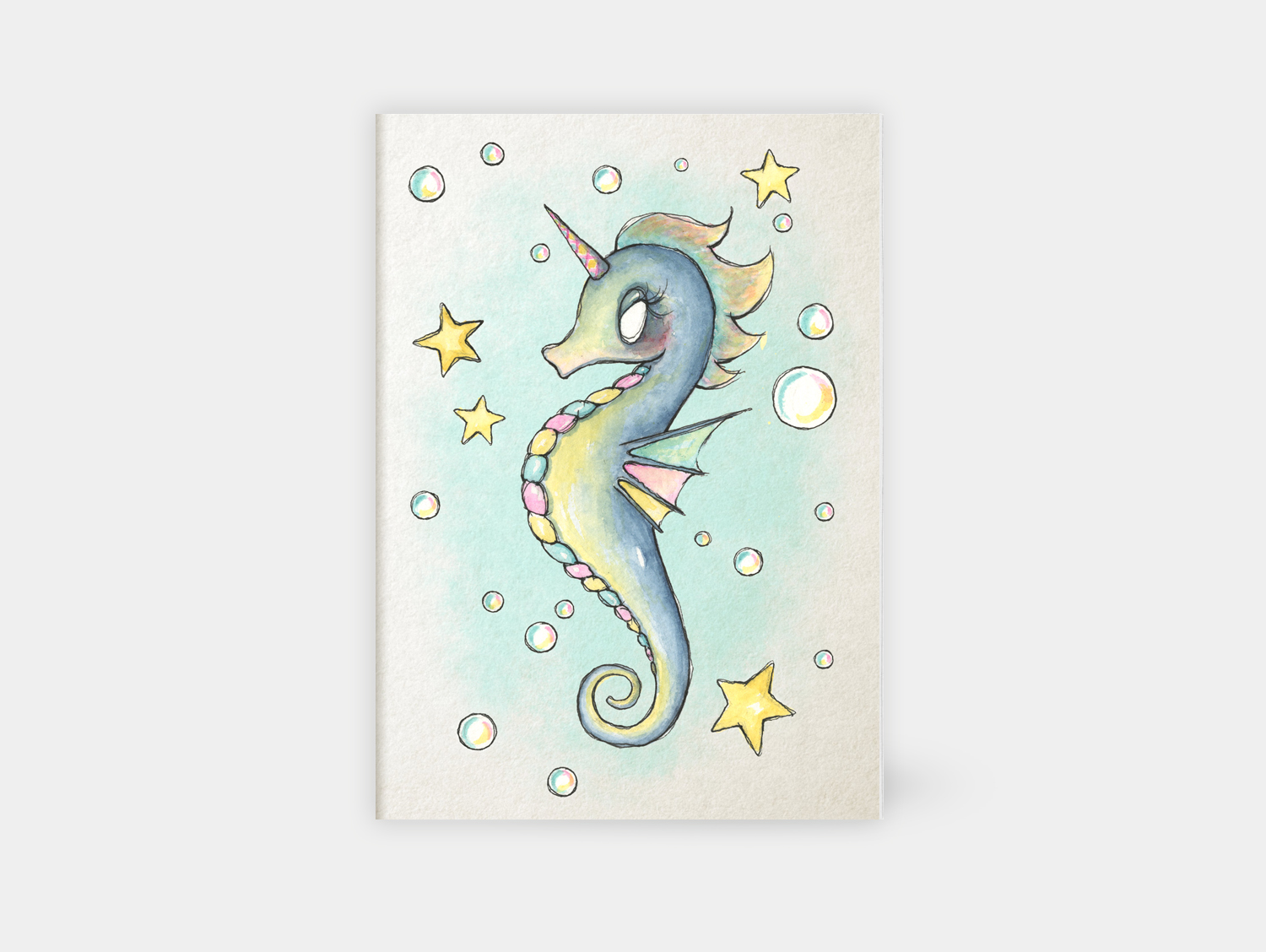 sketchbook_skissebok_notebook_seahorse