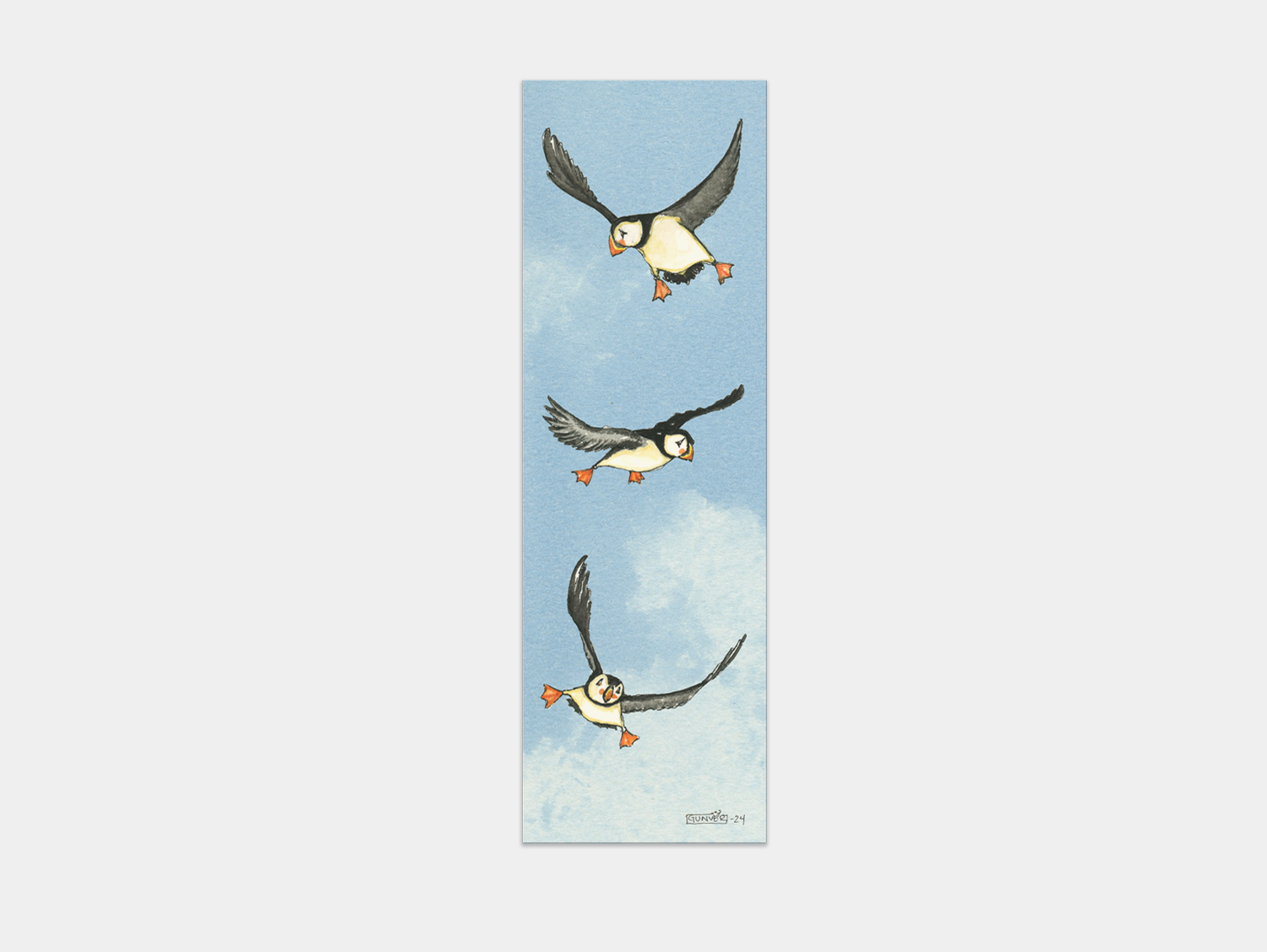 Bookmark – Puffins