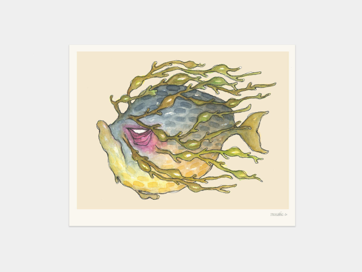 Print 18x24cm – Seaweed Fish
