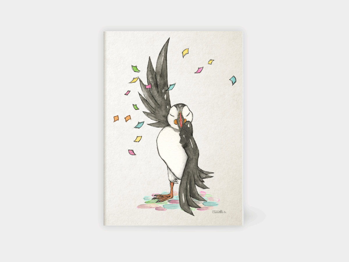 Sketchbook - Confetti Puffin