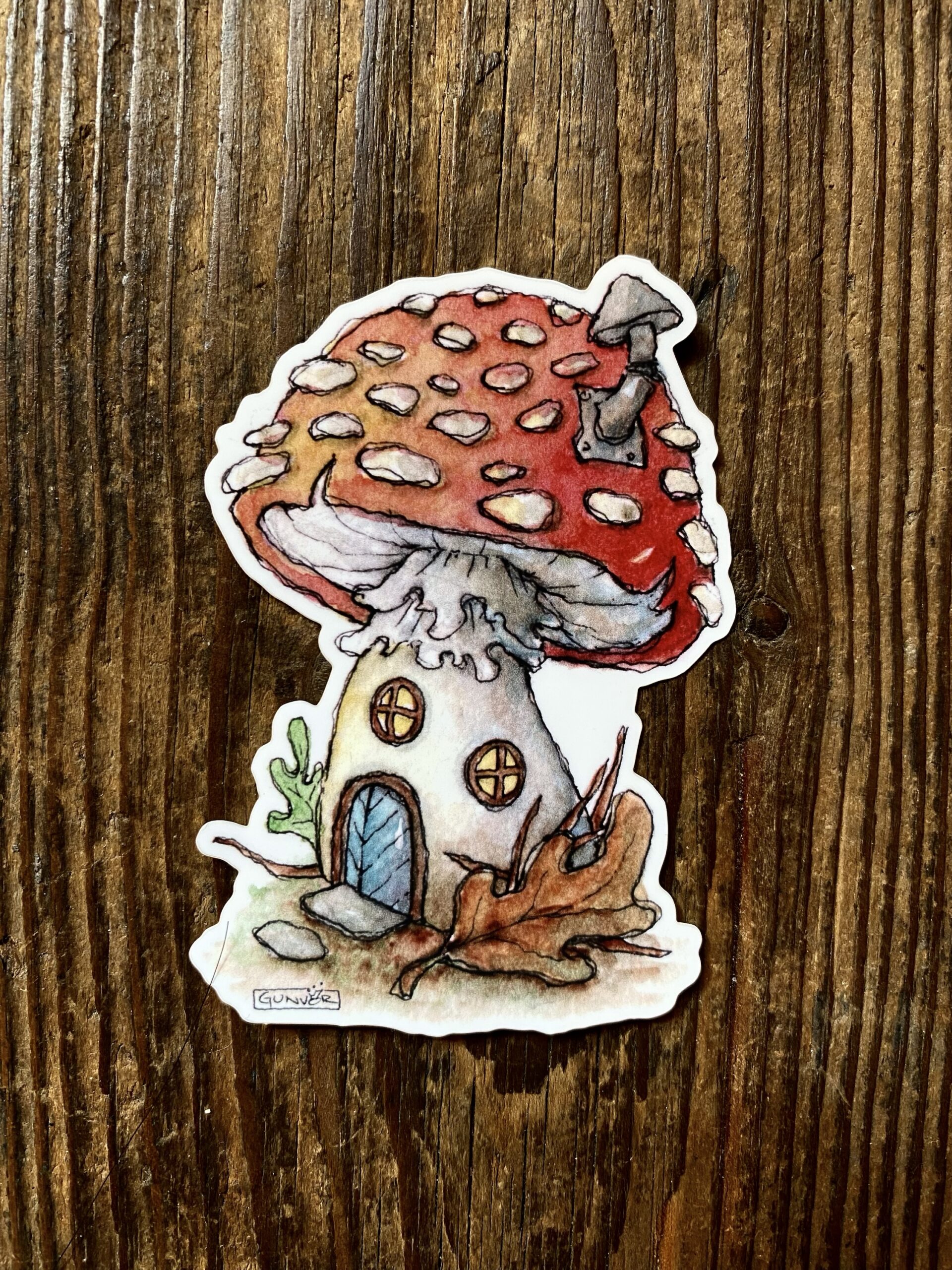 Sticker - Mushroom House
