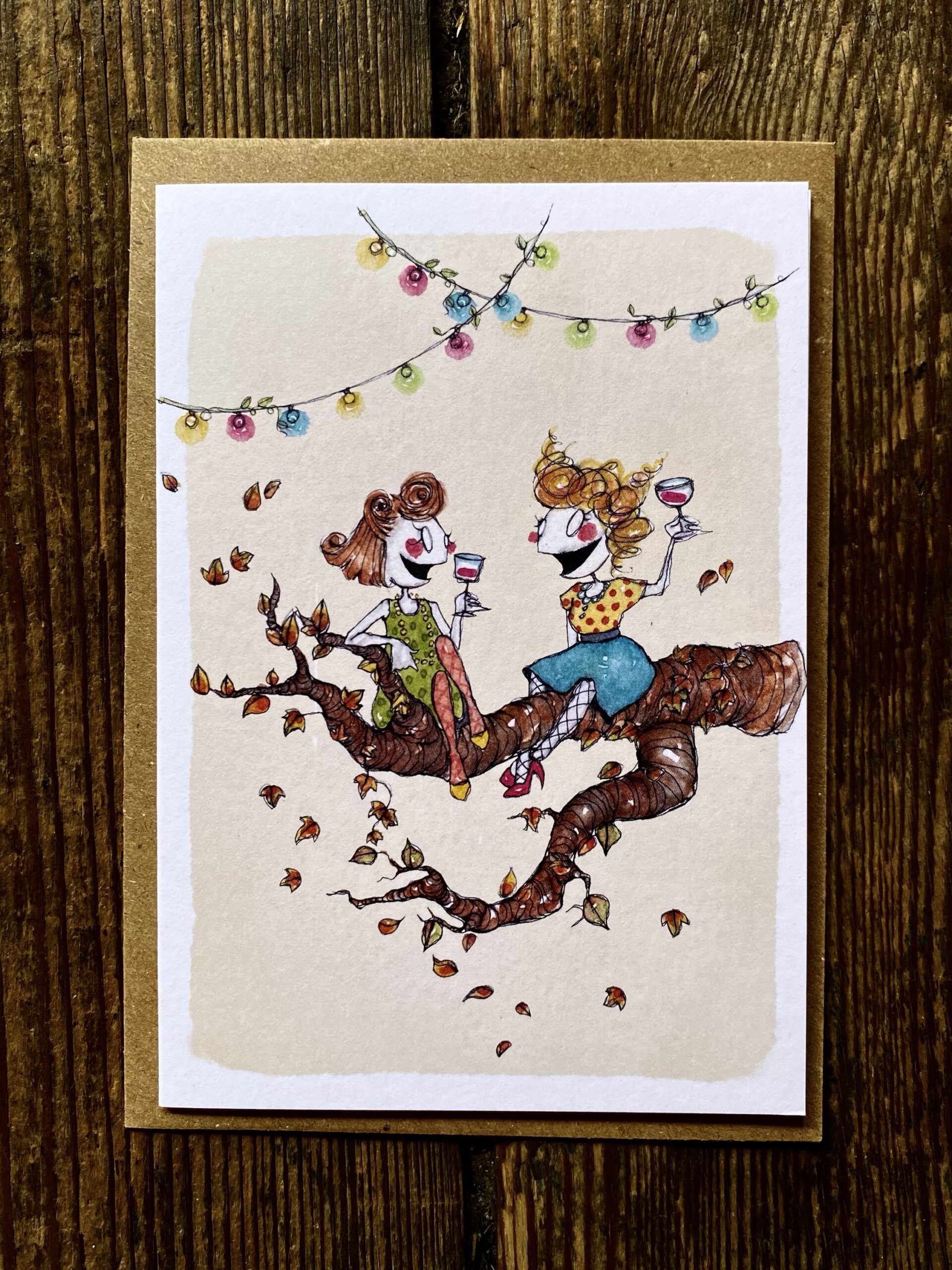 Card - Champagne friends