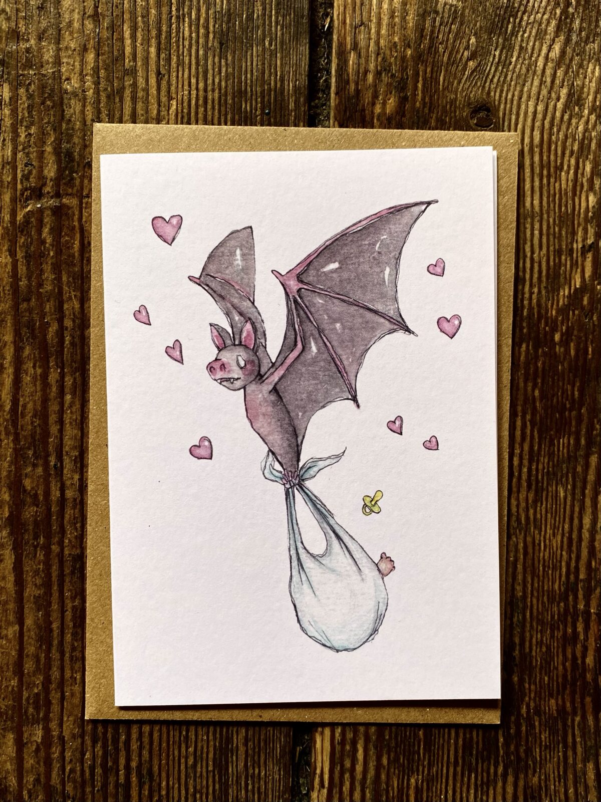 Card - Bat baby