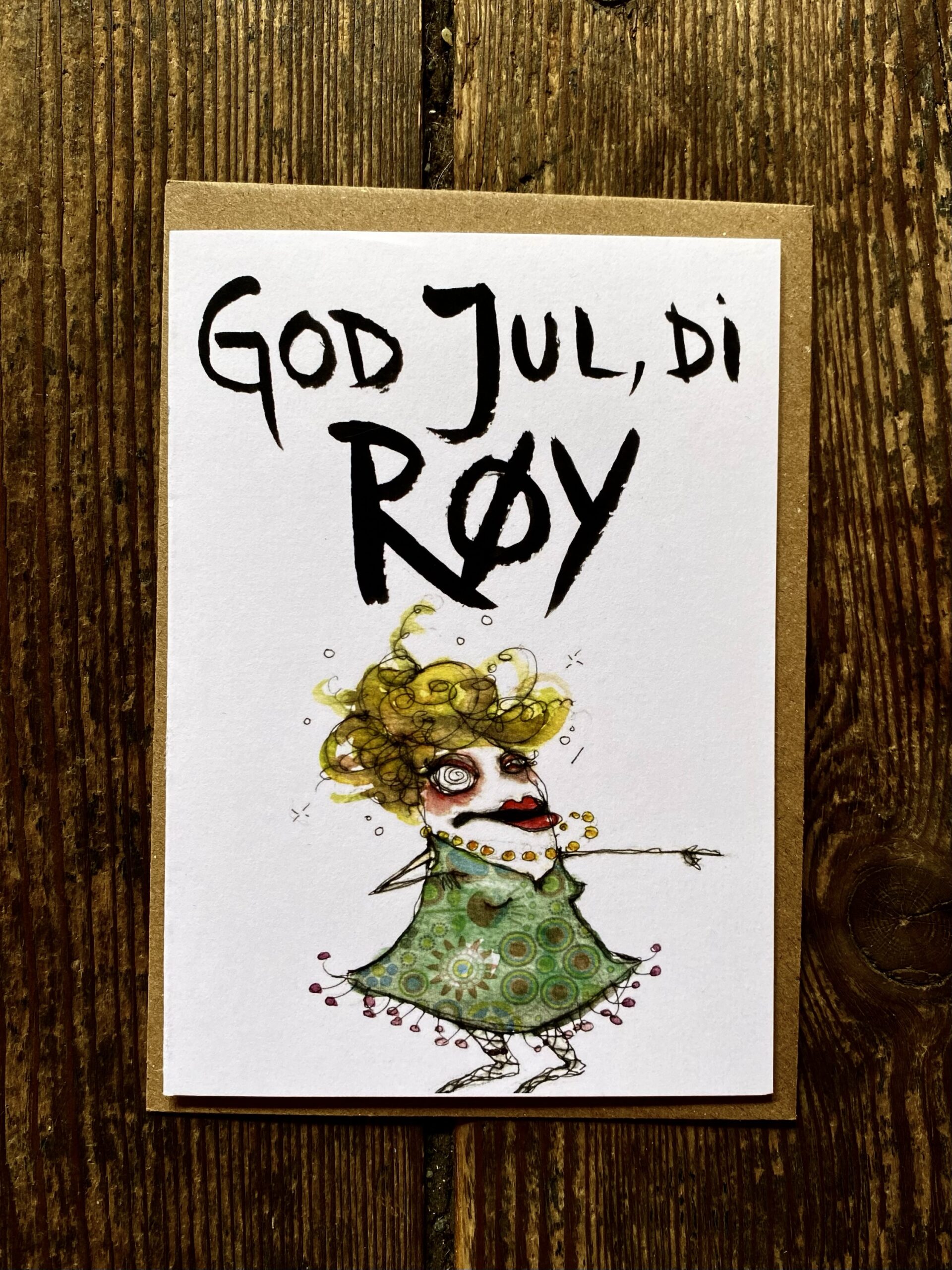 Card - X-Mas God jul di røy