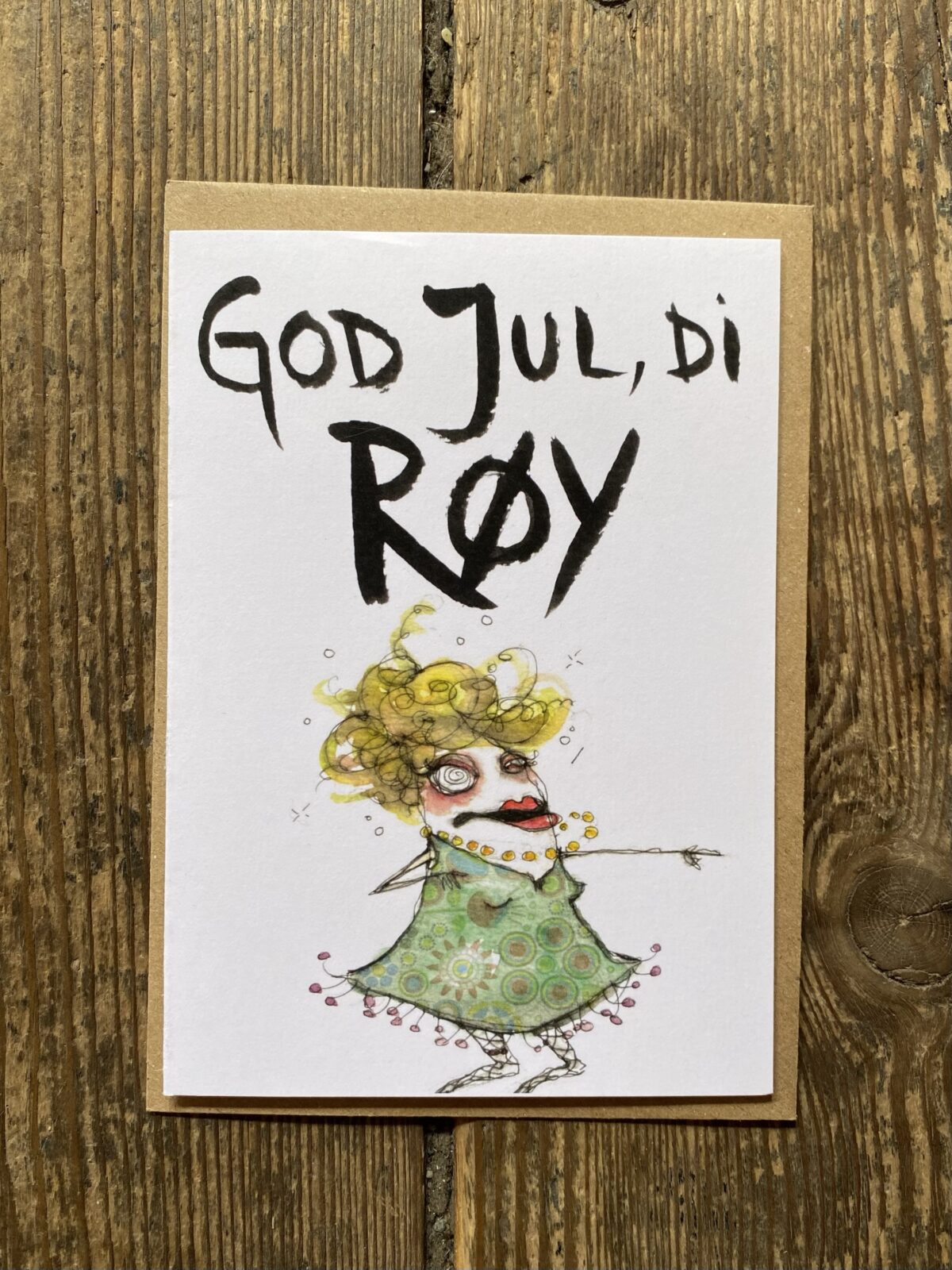 Card - X-Mas God jul di røy