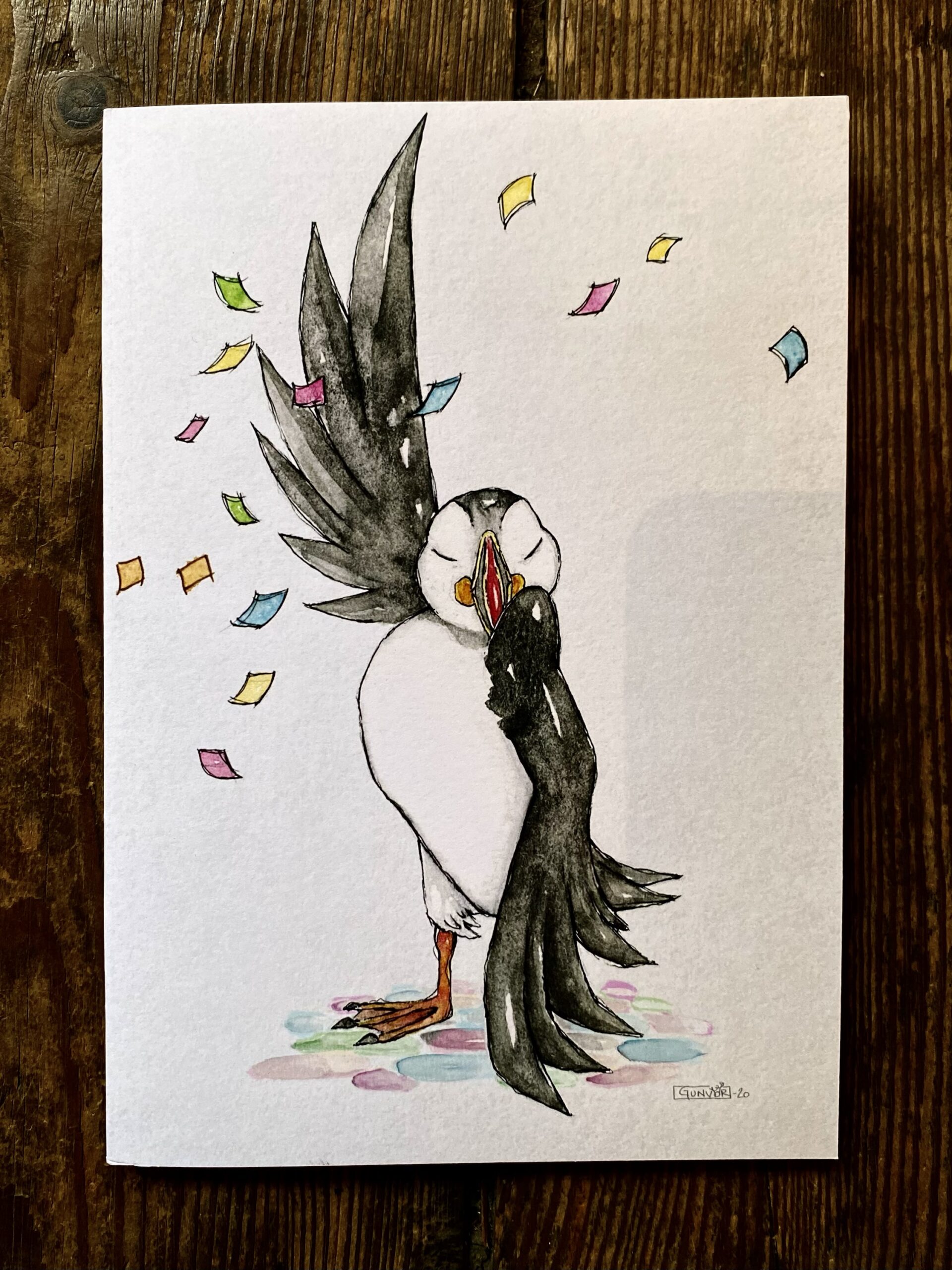 Sketchbook - Confetti Puffin