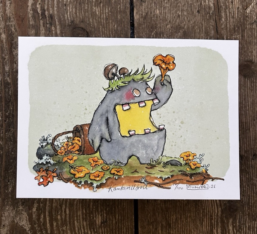 Print 13x18 cm - Chanterelle troll