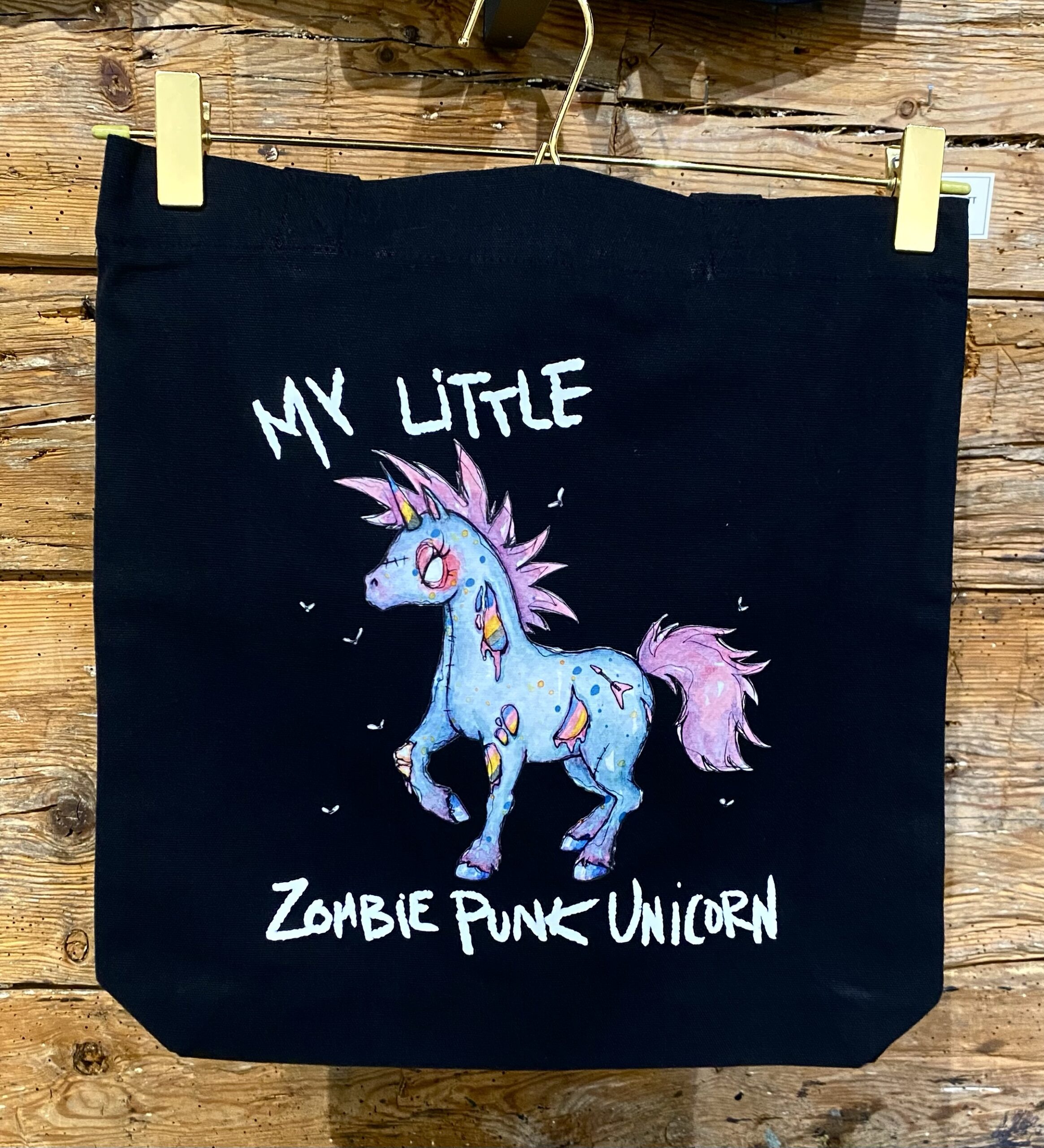 Totebag Zombie Punk Unicorn