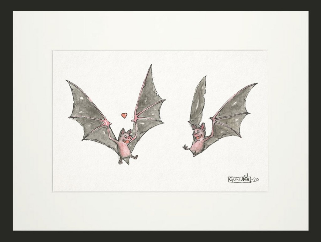 Cute animal illustration by Gunvor Rasmussen