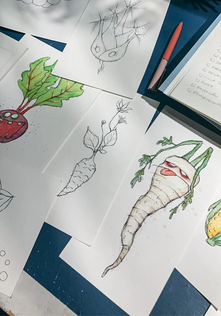 Illustration and process work for the book SMAK!