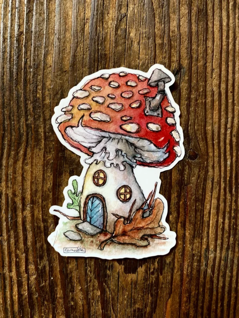 Sticker - Mushroom House