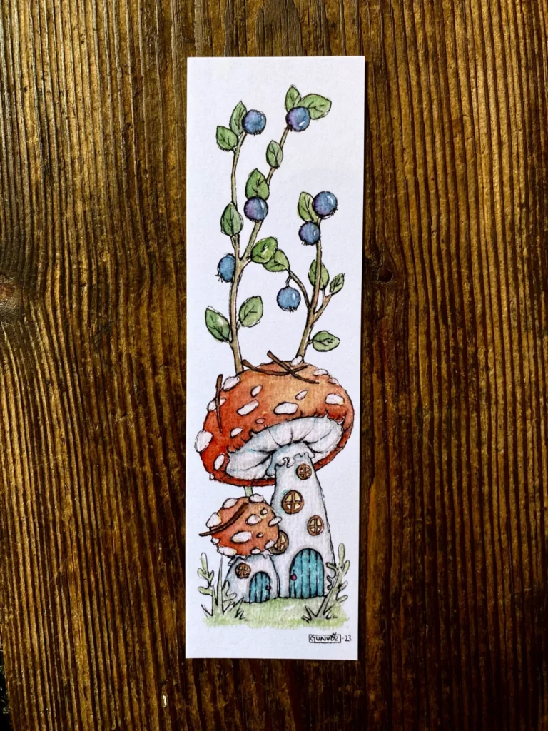 Bookmark - Mushroom house