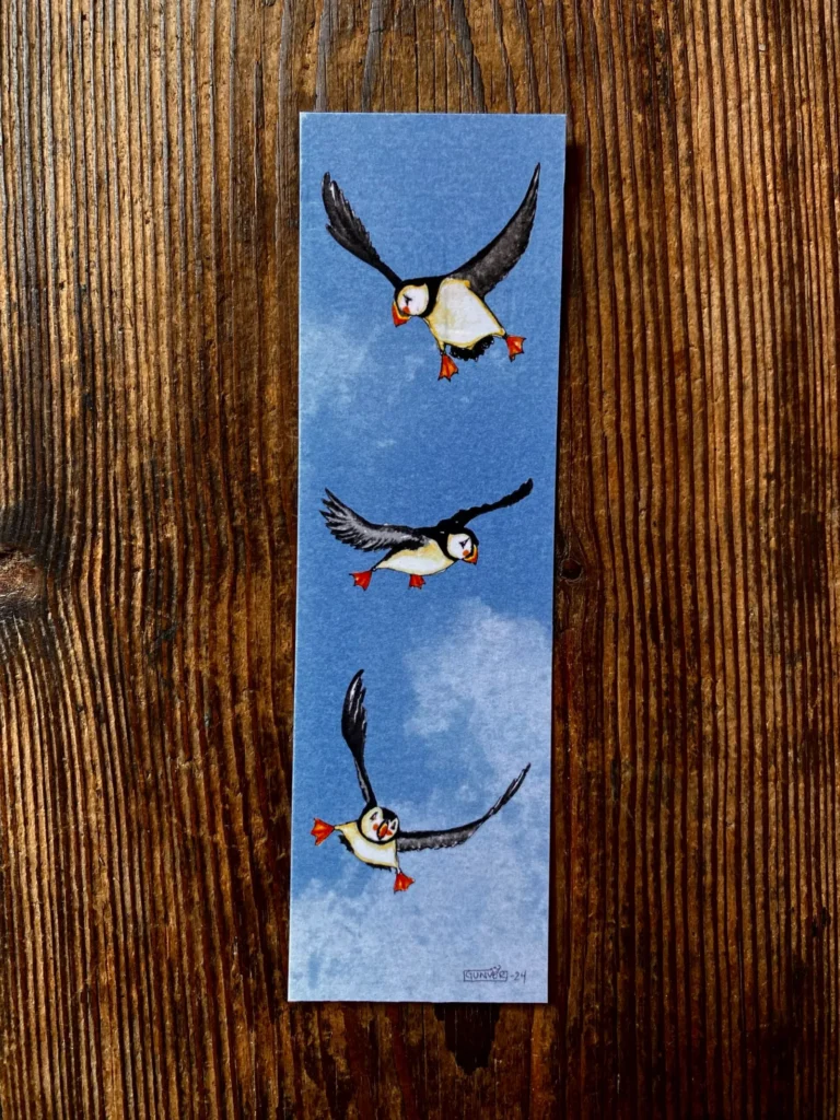 Bookmark - Puffins