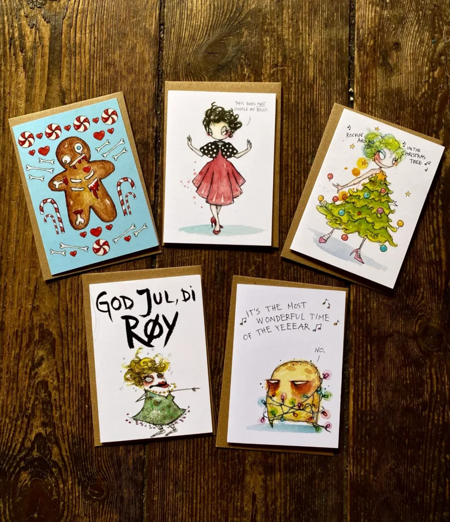 Card - 5pk Xmas cards