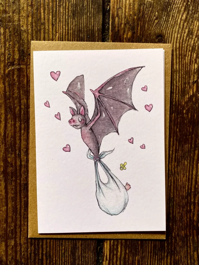 Card - Bat baby