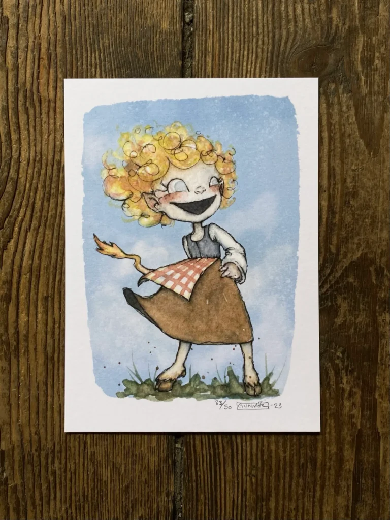 Print 13x18 cm - Hulder girl