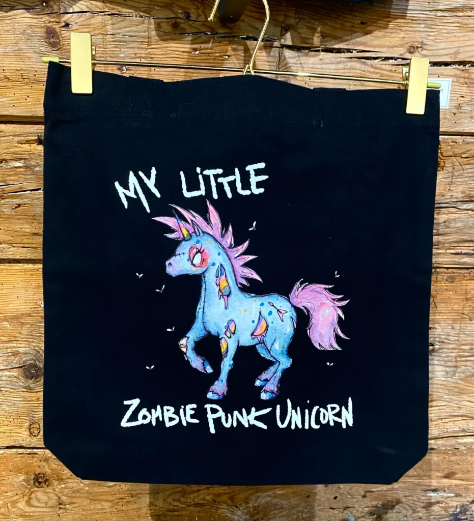 Totebag - Zombie Punk Unicorn