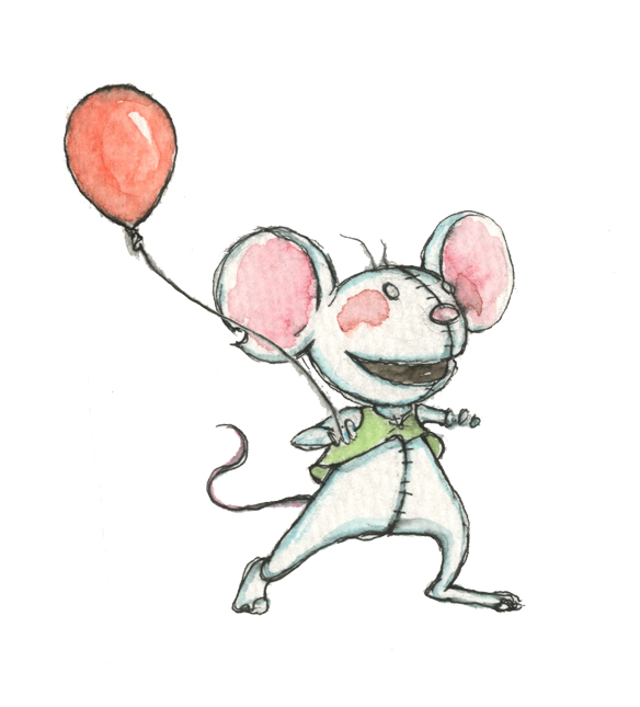 Cute animal illustration by Gunvor Rasmussen