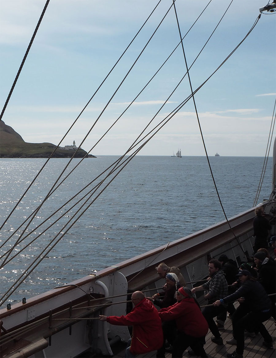 North sea & Shetland on a tall ship