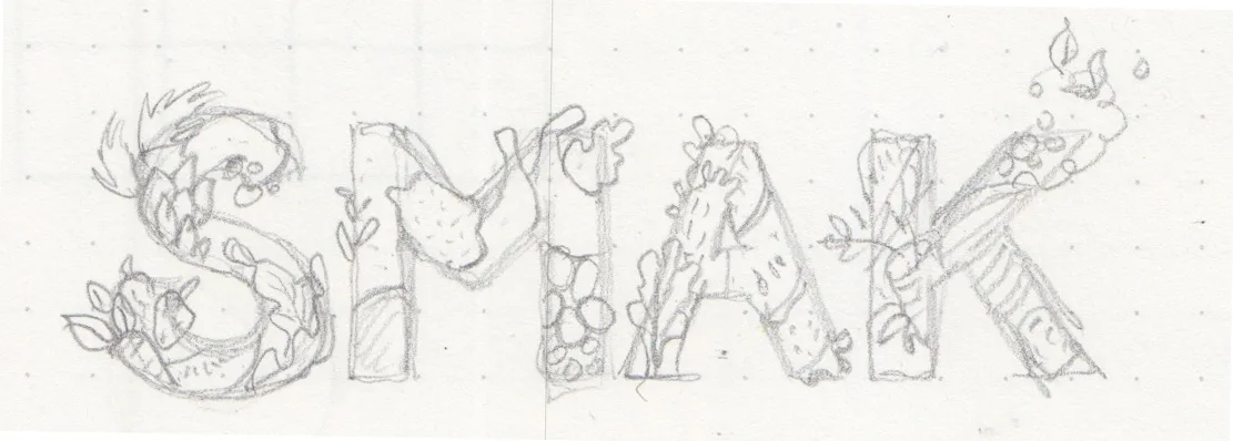 Illustration and process work for the book SMAK!