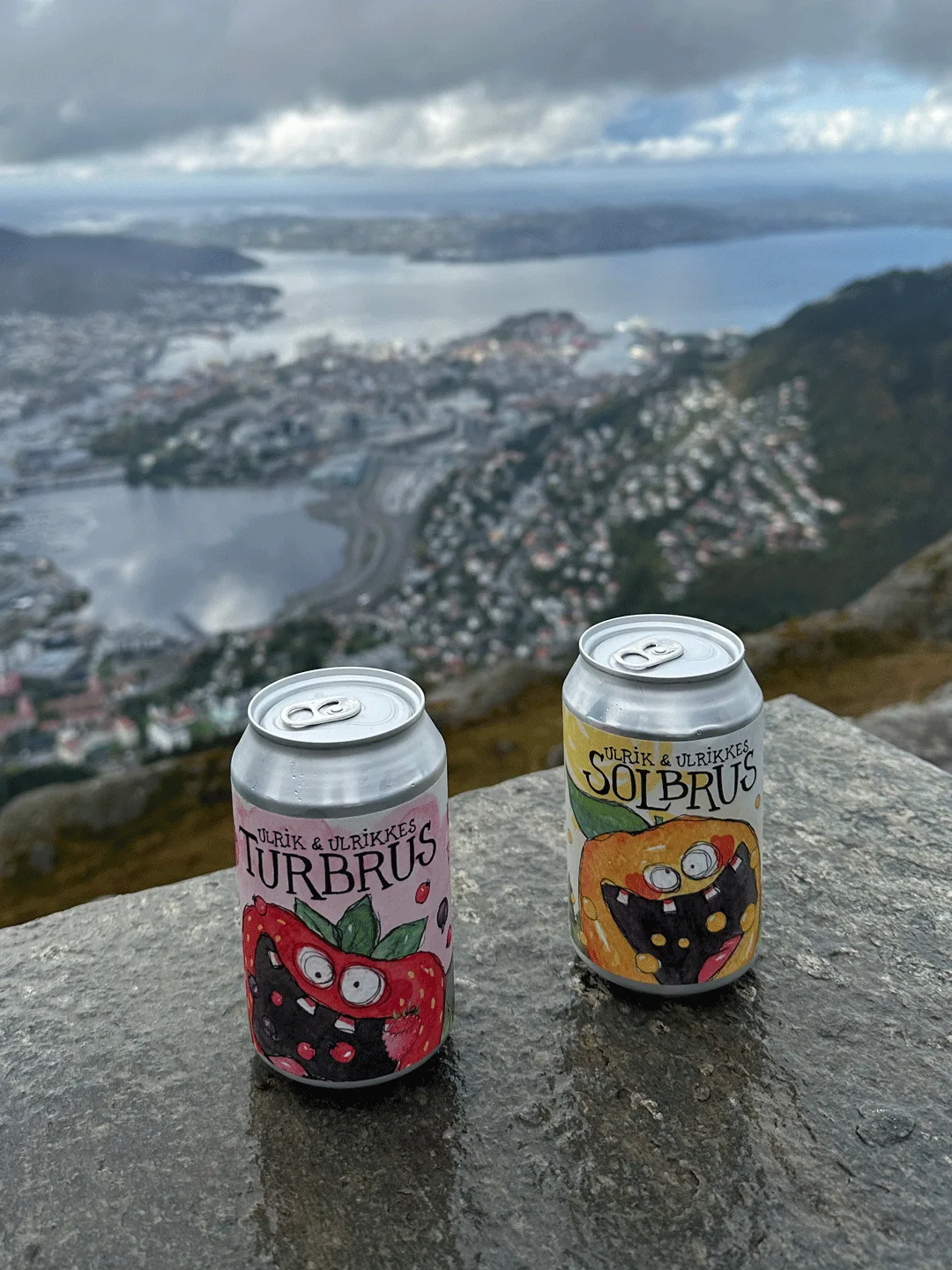 Ulriken Soda can labels
